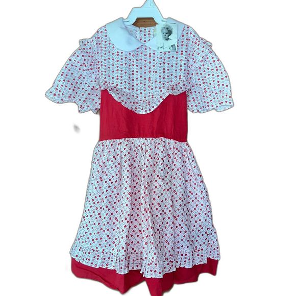 NWT Vintage Mary’s Classics Red & White Apron Dress 3T - Picture 1 of 6